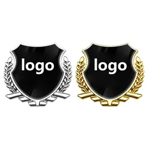 2-Piece Car Styling 3D Logo Emblem Stickers, Metal Decals for Windows & Trunk, Universal Car Sticker, Sticker for Cars, Fits Audi Honda Bmw Ford Lada Chevrolet Jeep Alfa Romeo