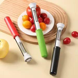 2 Pack 2-in-1 Stainless Steel Fruit Core Remover, Multifunctional Fruit Corer Tool for Apples, Pears, and Vegetables, Kitchen Gadget for Removing Seeds and Core outdoorfun