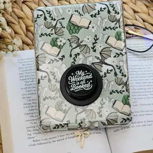 3-Piece Kindle Accessory Set for Clear Case - Dragons and Books