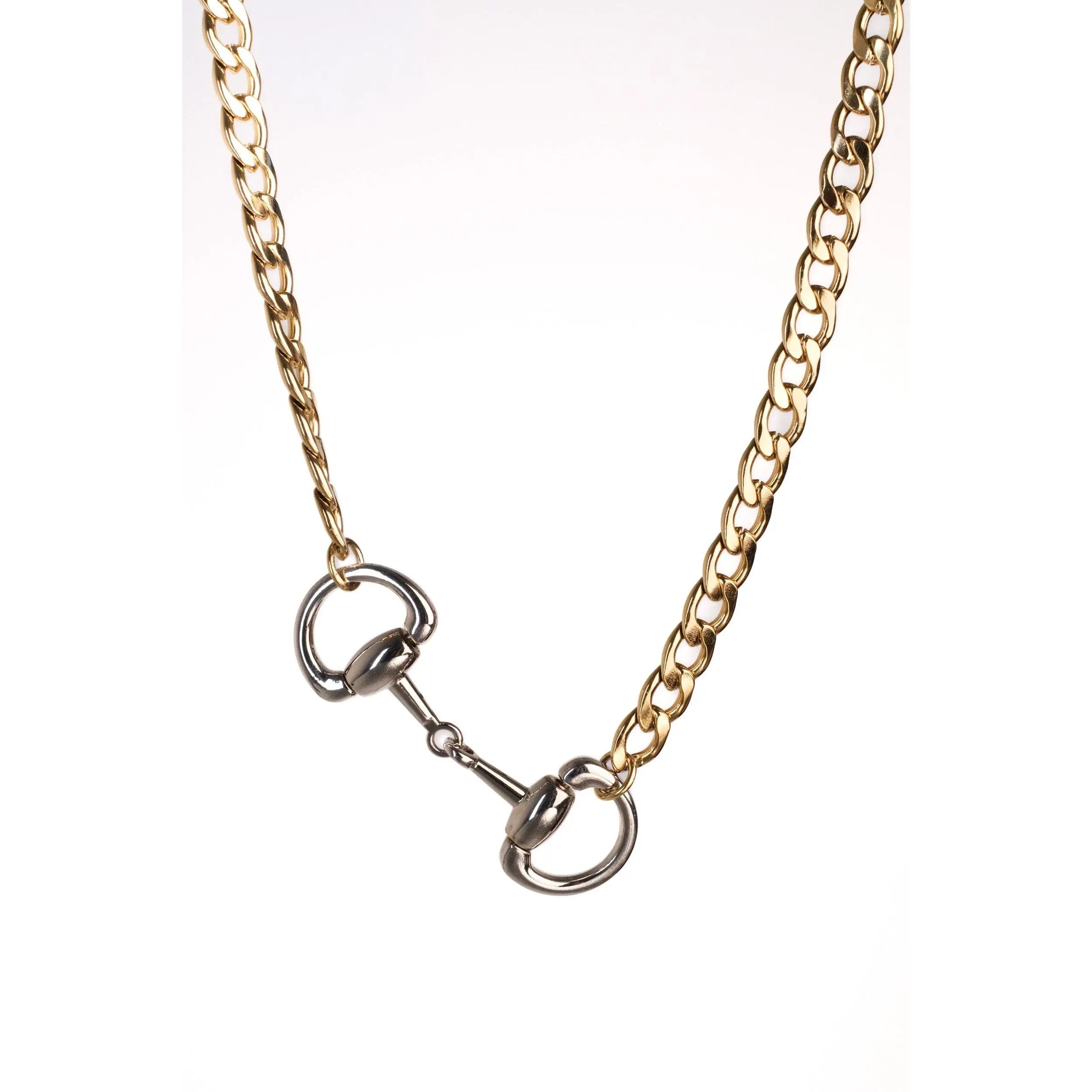 Hold The Reins Equestrian Necklace - Tarnish-Proof Aesthetic Jewelry - Durable 316L Stainless Steel Horse Bit Pendant - Trending Kenzie Style 2026