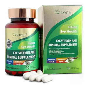 Lutein & Zeaxanthin Eye Vitamins with Vitamin C, Vitamin E, Zinc & Copper, Vision & Macular Health Support Supplement for Adults & Seniors, 90 Capsules
