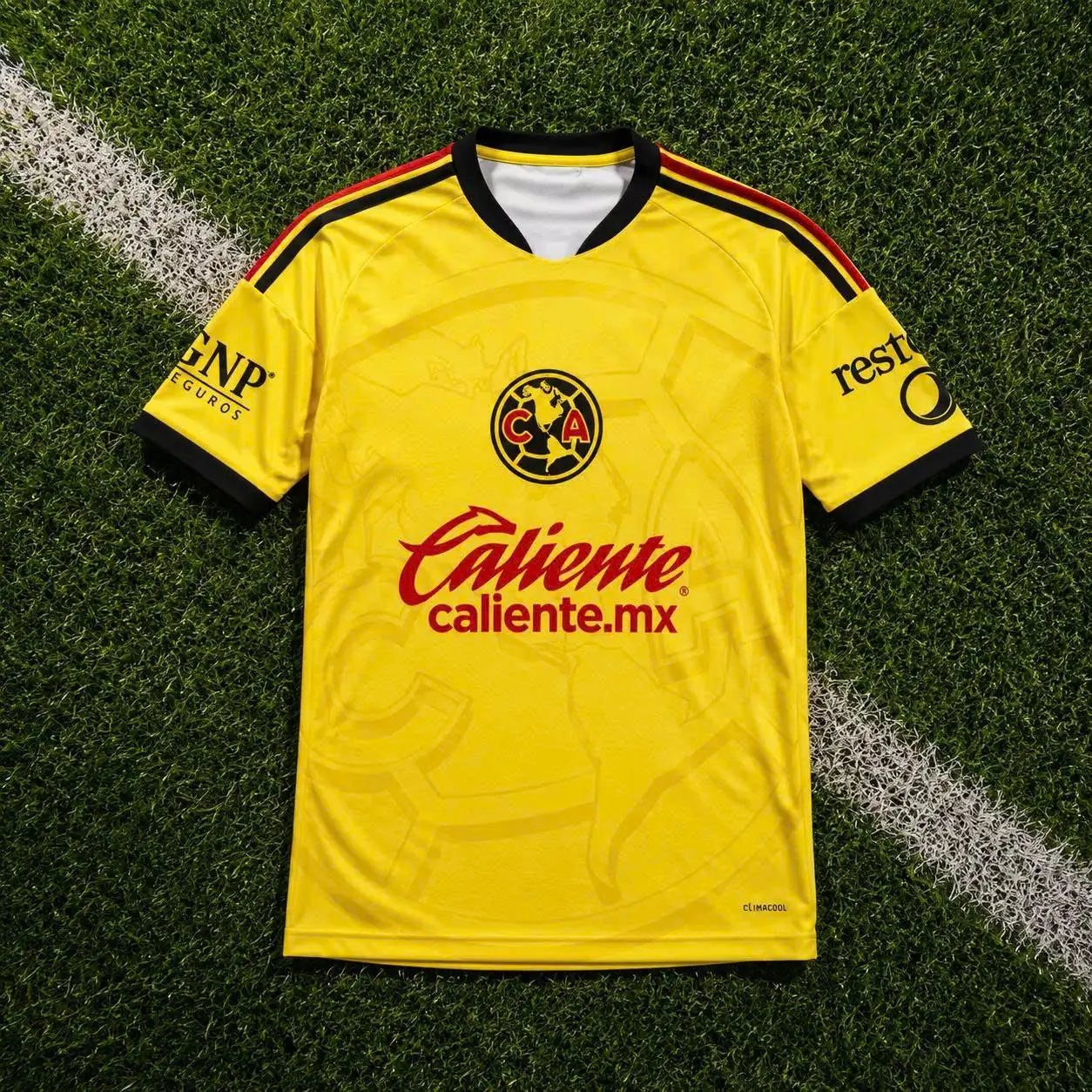 Yellow Club America Home Shirt 26, Quick-Dry Short Sleeve Jersey, Breathable Game Day Sports Top, Liga MX Fan Gear