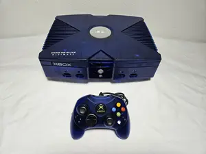 Custom Special Edition Dead Or Alive Ultimate Kasumi Blue Original Xbox With 2TB Hard Drive | Microsoft OG Xbox Home Console | Xbox LIVE Insignia & Classic Nostalgia | Loaded Retro Vintage Games | Plug & Play Nostalgia | Cerbios Image