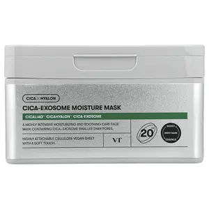 VT Cosmetics Cica-Exosome Moisture Beauty Mask, 20 Sheets, 350 g
