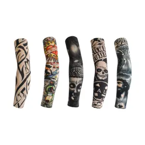 6 Pcs Tattoo Compression Sleeve, Arm Sleeves Tattoo, Tatto Sleeve Covers, Temporary Tattoo Sleeves, Sunscreen Sleeves,Unisex Stretchable