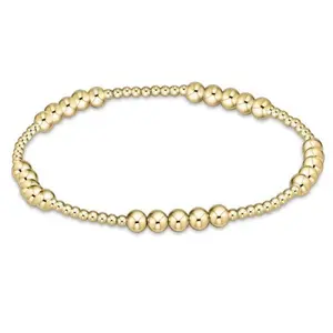 enewton classic blissful pattern 2mm bead  - 4mm gold   tour elegant minimalist bangle  business bracelet custom Zirconia Skull Head Unisex Titanium Steel astrology high appearance Magnetic Copper vintage Charm Bracelet with Red Scissors