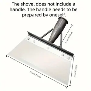 Stainless Steel Multifunctional Garden Shovel - Heavy-Duty Flat Shovel for Outdoor Weeding, Planting, Landscaping