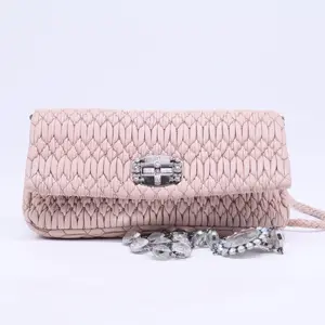Pre-owned miu miu leather Crossbody Bags Nappa Shoulder Bag
