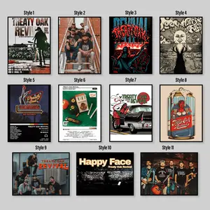Treaty Oak Revival Have a Nice Day Album, No Vacancy Album, Happy Face, Digital Poster, Treaty Oak Revival World Tour Poster
