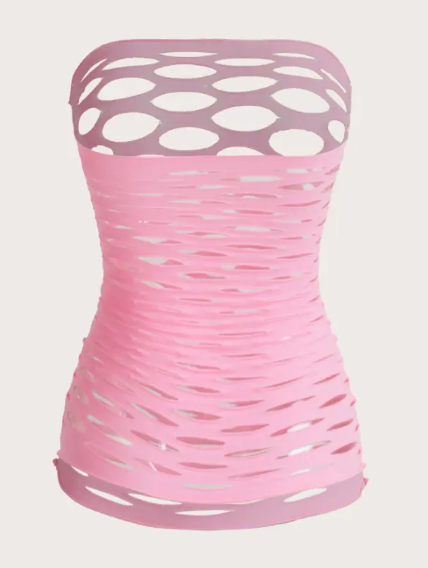 ROMWE Kawaii Gyaru Cut Out Bandeau Lingerie Dress ROMWE Kawaii Gyaru Cut Out Bandeau Lingerie Dress