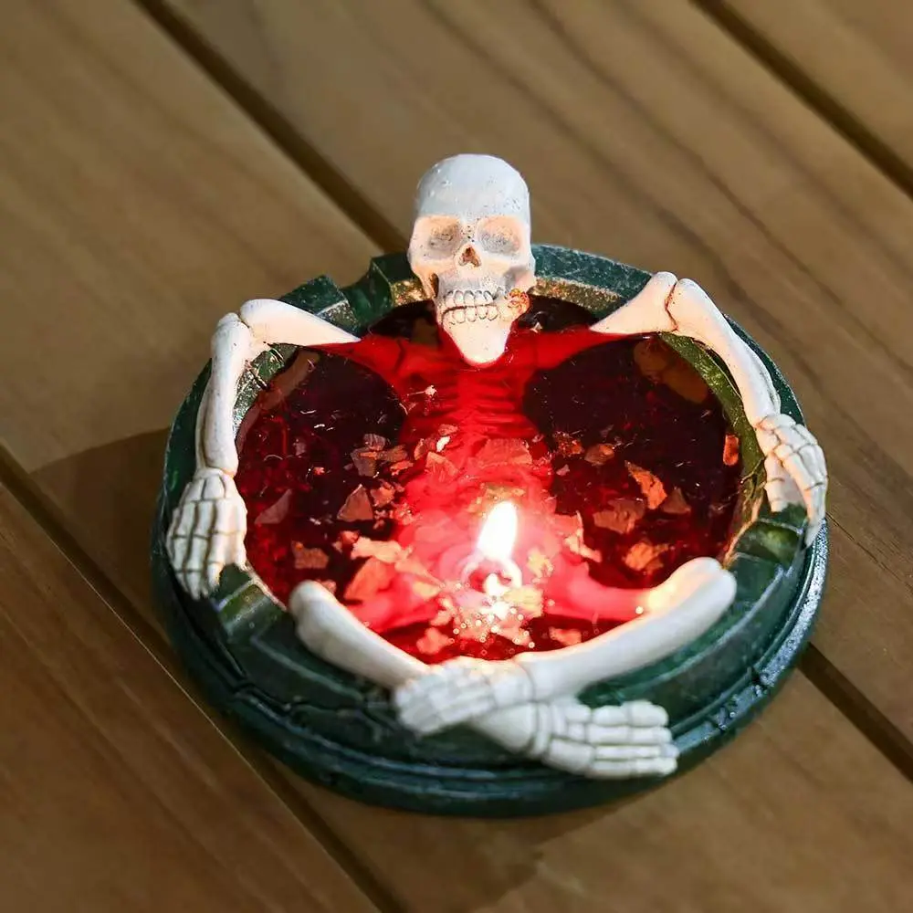 New Rose Scented Skull Candle, Birthday Gift Idea, Prank Friend, Halloween Present, Unique Fragrance Wax Candle for Special Occasions, Decorative Aroma, Creative Theme, Decoration, Scented Candles