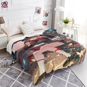Genshin Impact Hu Tao Artistic Throw Blanket - Stunning Character Design with Nighttime Spirit & Butterfly Accents, Multiple Sizes for Anime Decor & Daily Cozy Use 251110