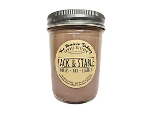 Tack & Stable | Scented Soy Wax Candle | Horse and Leather Outdoors Scent | Horse Girl | Housewarming Birthday WeddingH Gift