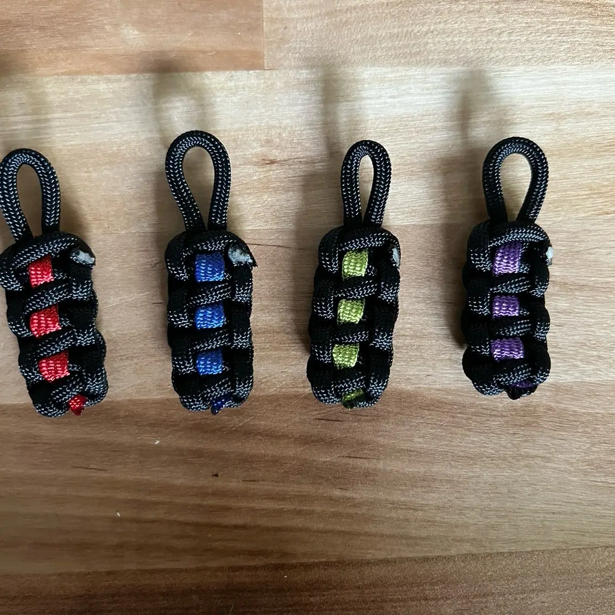 Mini paracord thin line keychains