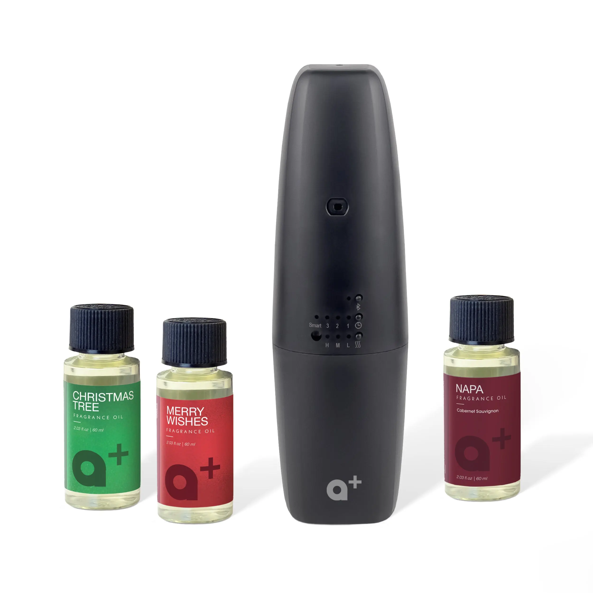 Wall Plugged Adjustable Christmas Tree-Themed Waterless Diffuser Holiday Gift Set, Cinnamon Spice Aroma Fragrance Oil Included, Modern Home Decor Home Fragrance Accessory