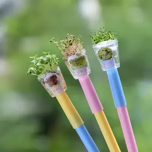 3pcs Creative Neutral Pen DIY Mini Plant Pen Full Needle Tube, No Seeds Included, New Condition, Ca Prop 65 Compliant