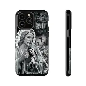 My Religion San Judas, Virgin Maria, Jesus Christ, Arcángel Gabriel Tough Phone Case For iPhone