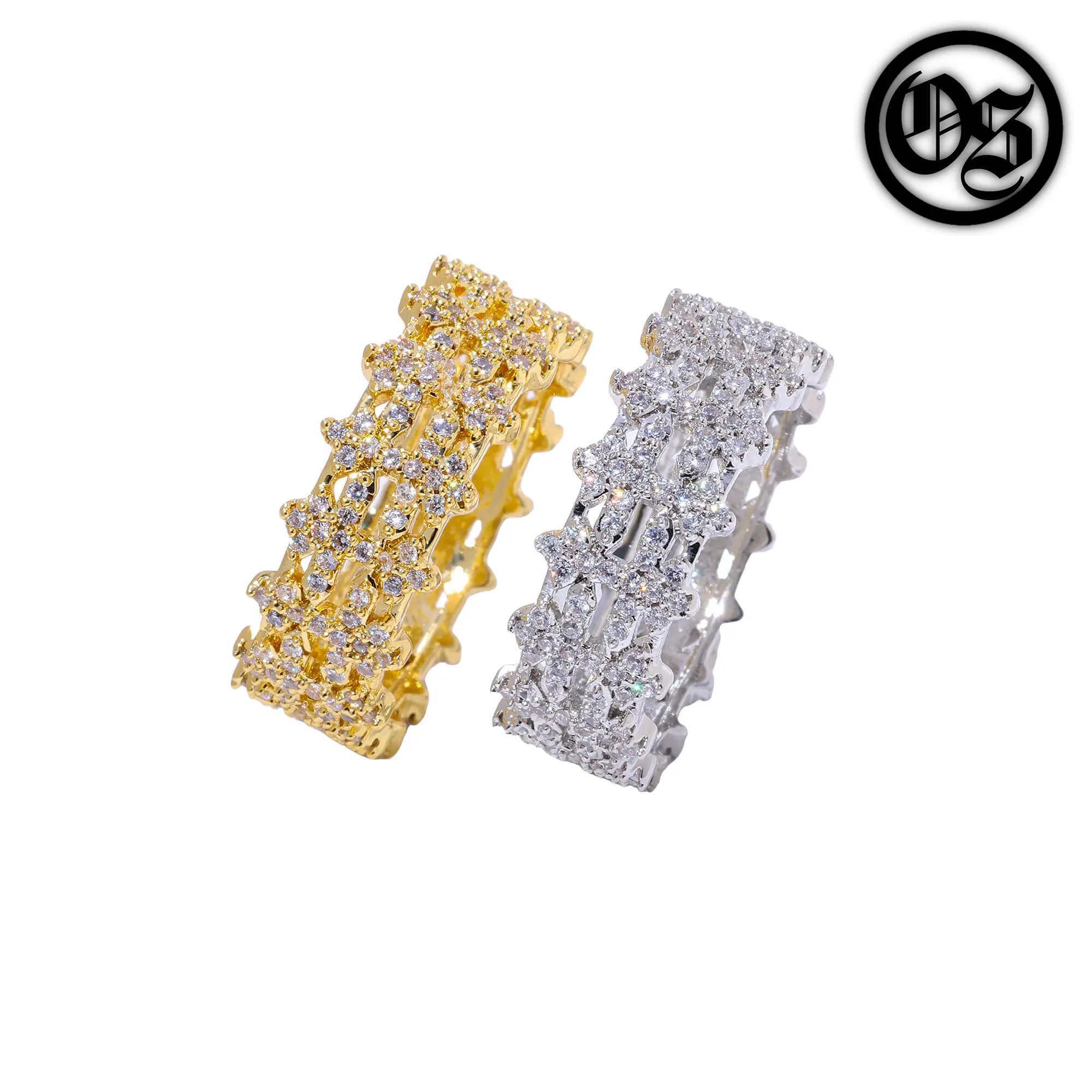 OTHERSIDE Infinite Cross Rings - Silver & Gold