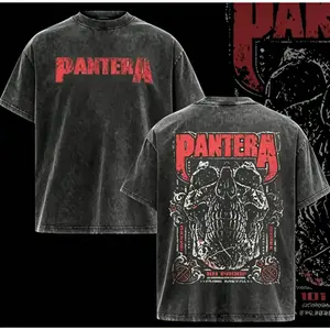 VINTAGE Pantera Shirts Unisex Adult Proof Skull T-Shirt.Music Graphic Tee, Rock Band Shirt, Retro Music Tee, Rock Music Lover Shirt, Vintage Band Shirts Casual Comfort Cotton Fabric Fit Top