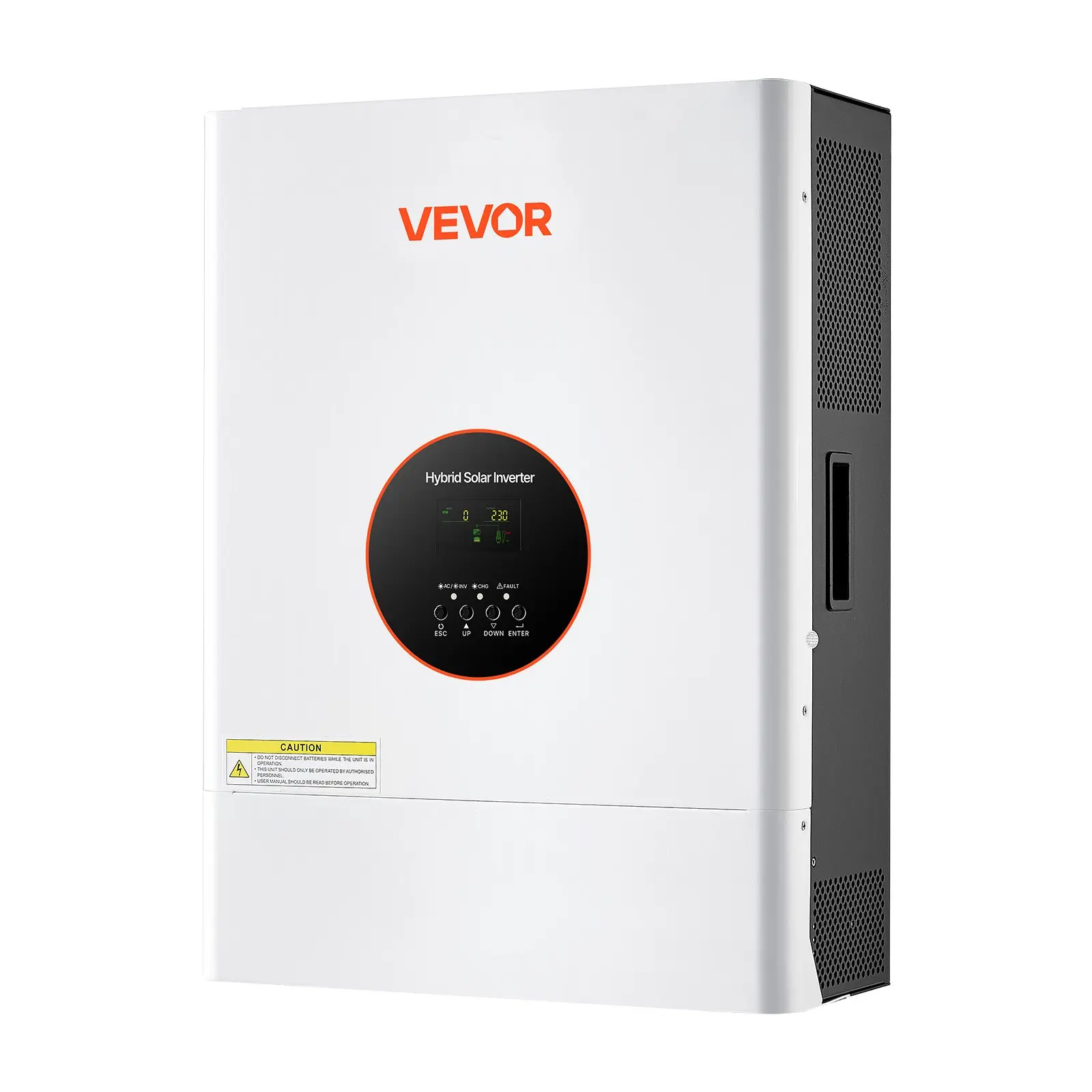 【Summerfinds】VEVOR 6400W 48V Hybrid Home Solar Inverter - 110-120V/220-240V Split Phase, Built-in 120A MPPT Solar Controller, 3 Charging Modes, User-Friendly LCD Display, Low Frequency Pure Sine Wave for Lead Acid & Lithium Batteries Off-Grid Systems,, En