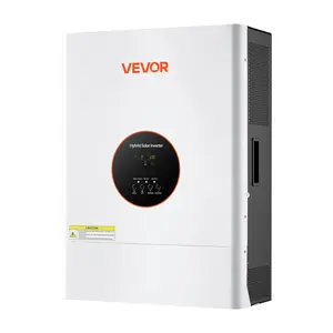 VEVOR 6400W 48V Hybrid Solar Inverter, 120V/240V Split Phase, Built-in 120A MPPT Solar Controller, Low Frequency Pure Sine Wave Power Inverter, for Lead Acid Lithium Battery Off-Grid Systems