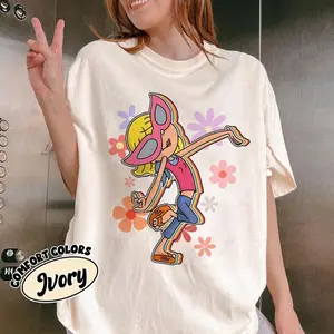 Cute Lizzie McGuire Shirt, Colorful Floral Lizzie McGuire Tee, Vacation Shirt, Girls Trip Shirt 9