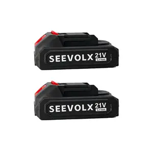 Get 2 Free 21V Batteries with SEEVOLX Corresponding Tools – One In Use, One Charging