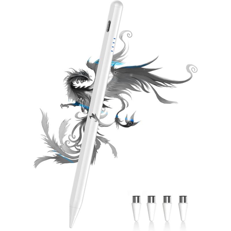 Stylus Pen for Android Tablet/Phone Pom Tips  Charge Stylus Pen for    Pencil Compatible with  A9+, ,  and Other Android Smartphone and Tablet Devices-White