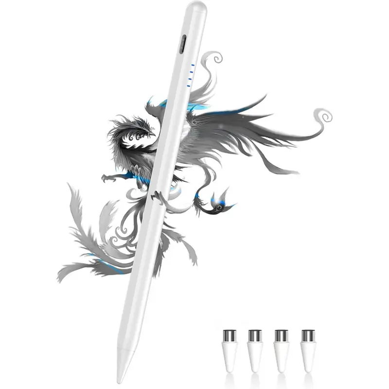 Stylus Pen for Android Tablet/Phone Pom Tips  Charge Stylus Pen for    Pencil Compatible with  A9+, ,  and Other Android Smartphone and Tablet Devices-White