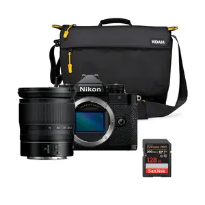 Nikon Z F EXPEED 7 Image Processor Mirrorless Camera with Camera Bag and 128GB Memory Card Bundle