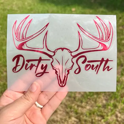 Dirty South Deer Window Decal-Multiple Colors And Sizes!