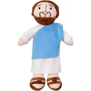 Jesus Figure, Religious Gift for Easter Celebrations and Christmas Giving, Faith-Based Decoration for Church Events and Home Display, Soft Cuddling Figure, 32 cm Christian Companion
