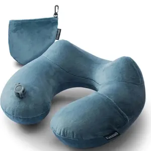 Inflatable Travel Neck Pillow for Airplane Sleeping Blow up Neck Support Air Pil