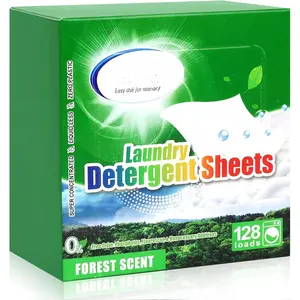 Laundry Detergent Sheets - Up To 128 Loads, ,  Forest Scent, , Plastic Free, Liquidless Laundry Sheets Suitable for