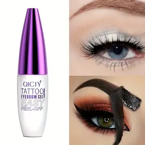Waterproof Eyebrow Gel, Long Lasting Eyebrow Gel, Easy To Peel Off Formula Eyebrow Makeup Tool for All Eyebrow Shapes, Cosmetic, Tattoo Eyebrow Gel