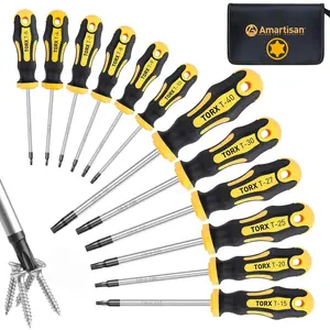 12-Piece Magnetic Torx Screwdrivers Set, Magnetic Torx Driver Star Screwdrivers Set T5 - T40 Best Choice