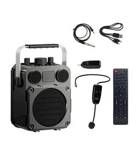 COHYAN K39 Portable Rechargeable Voice Amplifier Speaker 30W,5200mAh PA Loud Speaker Systems with Q3 Wireless Headset & Remote Control,  USB, Remote Control Bass/Treble Adjustment,Speaker for Teachers, Tour Guides, Yoga, Speech, Training & Gifts-Black sum