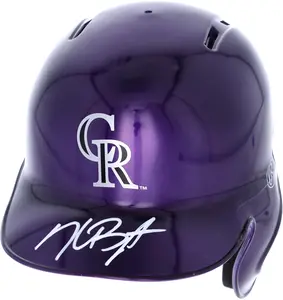 Kris Bryant Colorado Rockies Autographed Alternate Chrome Mini Batting Helmet - Fanatics Exclusive - Fanatics Authentic Certified