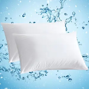 2Pcs Nature Bamboo Linene Pillowcases, Breathable Envelope Closure Pillow Covers, Temperature-Regulating, Skin-Friendly Soft Bedding for Christmas Gifting