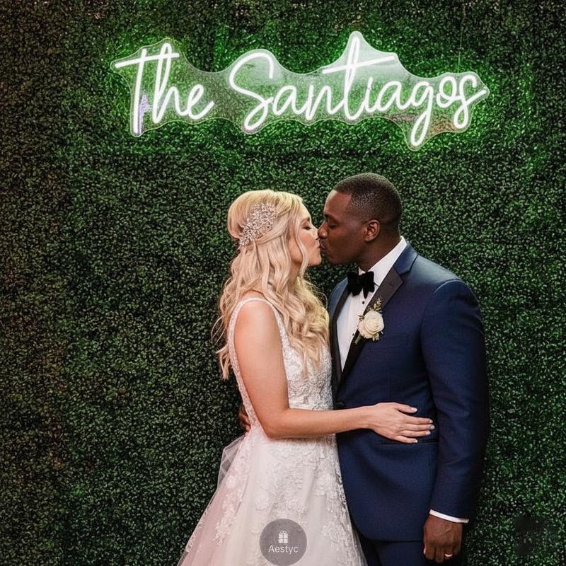 Custom Neon Sign LED Light Personalized Name Logo Wall Decor for Wedding Party Bedroom Bar Business Shop Birthday Party Backdrop Customized LED Light Word Art Wall Decor Gift for Her Him Home Wall Art