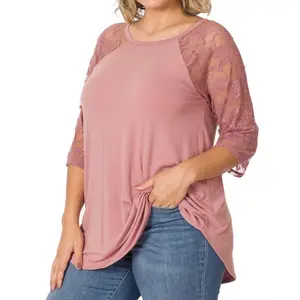 Plus size half sleeve top