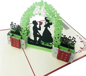 In Love Couple (ORIGINAL) - WOW 3D Pop Up Greeting Card | Suitable for Love, Engagement, Wedding, Proposal, Anniversary, Birthday
