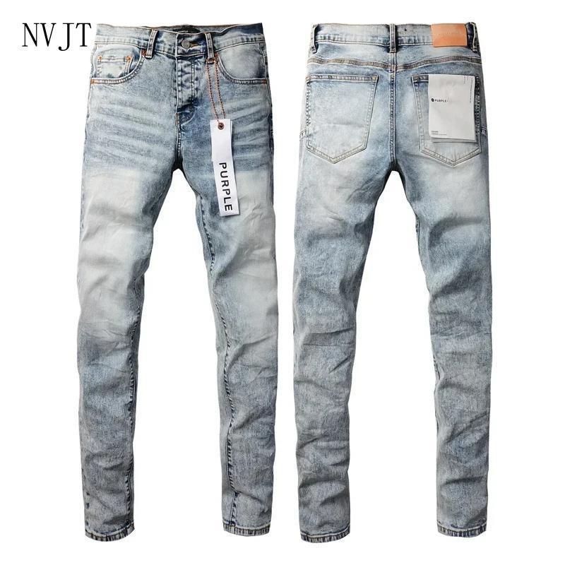 Purple Jeans Light Tie Dyed Snowflake High Quality Denim Pants Baggy Pants Menswear New Fashion Trend Clothes Streetwear Casual Fabric Pocket Smooth Stretch Trouser Gamis Beige Plain Pr-9053