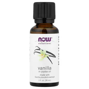 NOW Foods Solutions, Vanilla in Jojoba Oil, 1 fl oz (30 ml)