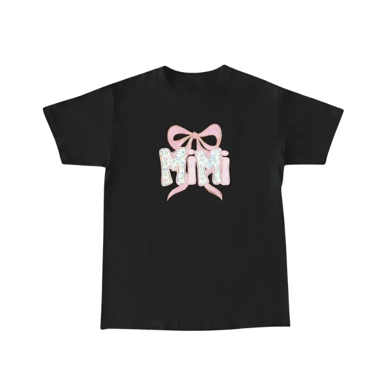 Mimi Shirt Gift for Mimi TShirt, Mother’s Day Gift for Grandma, Coquette Bow Mimi Shirt, Baby Announcement Tee, Grandmother Gift