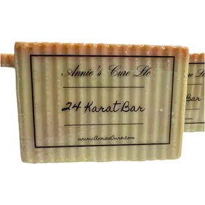 Annie's Cure 24 Karat Body Bar Moisturizing Soap for Sensitive Skin - Gentle Soothing Cleanser in Cashmere Scent Hydrating Blend
