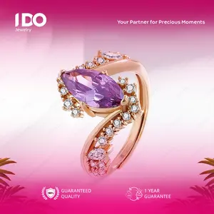 [Crazy Sale] FS-R110 Ring Women Accessories Elegant Beautiful and Luxurious Wedding Couple I DO Jewelry Official R110