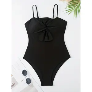 [New, One-piece Swimsuit] European American Fashion One-piece Butterfly Back Swimsuit |     Women's Beach Mesh Skirt Swimsuit