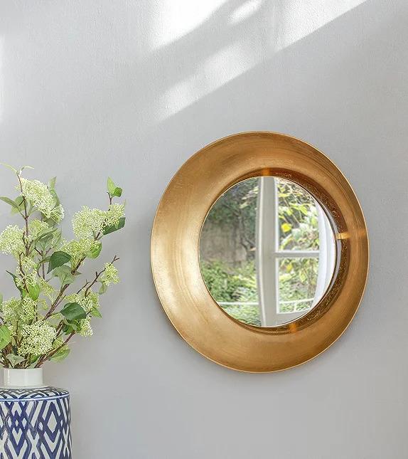 D18.7 X 3.9" Wall Mirror With Led Lighting