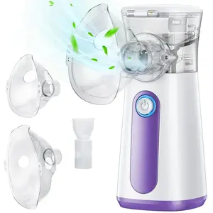 Portable Ultrasonic Nebulizer, Dual Power Mode Rechargeable Air Humidifier, Easy to Use for Home & Travel, Facial Care Device, USB Rechargeable Nebulizer